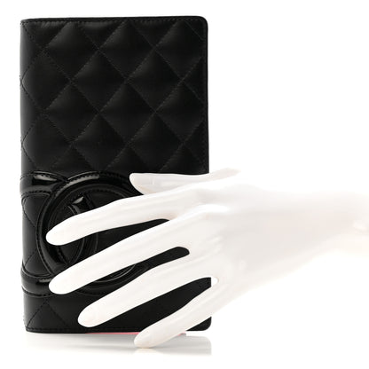 Chanel Calfskin Quilted Cambon Yen Wallet Black 2 of 10