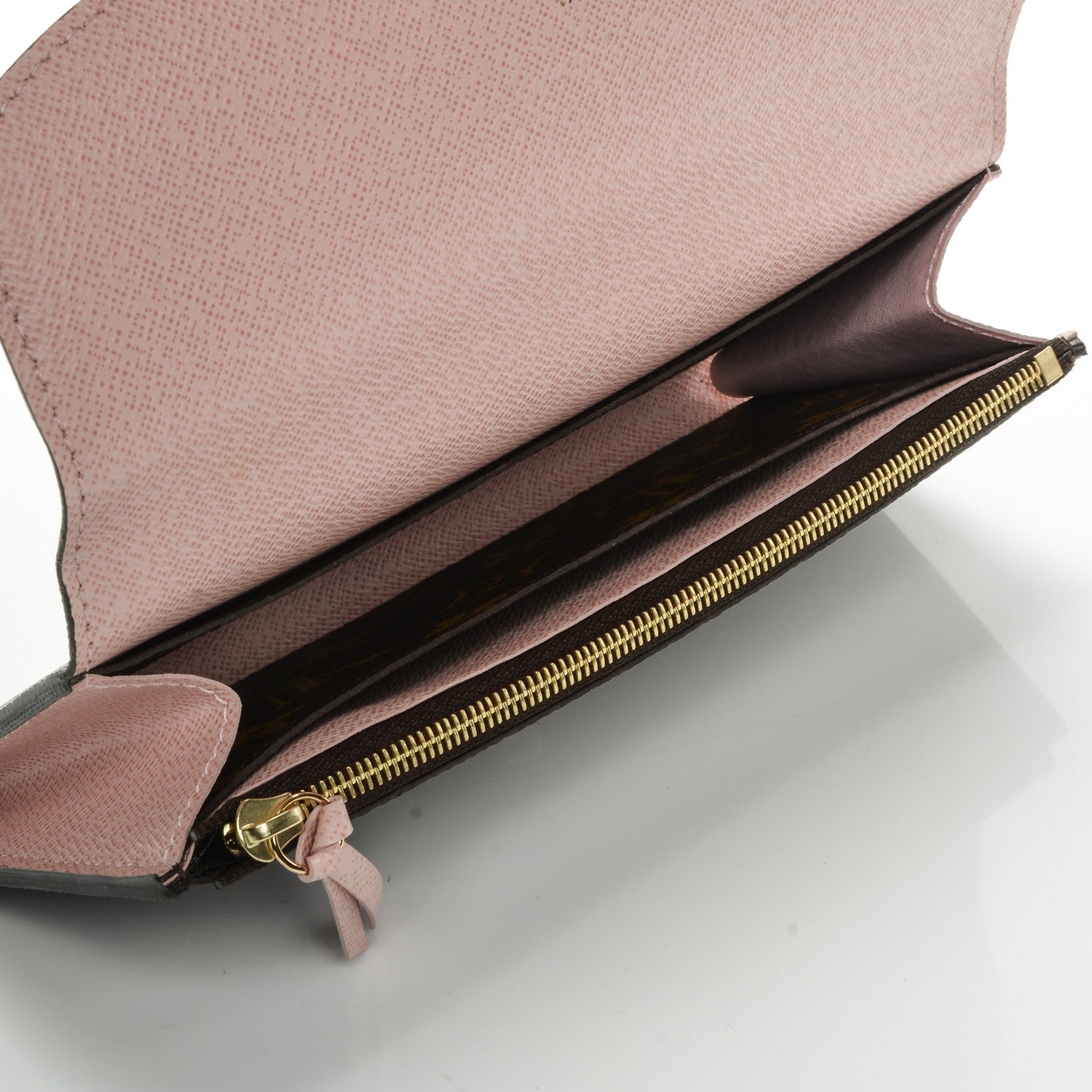 Louis Vuitton Monogram Emilie Wallet Rose Ballerine 6 of 7