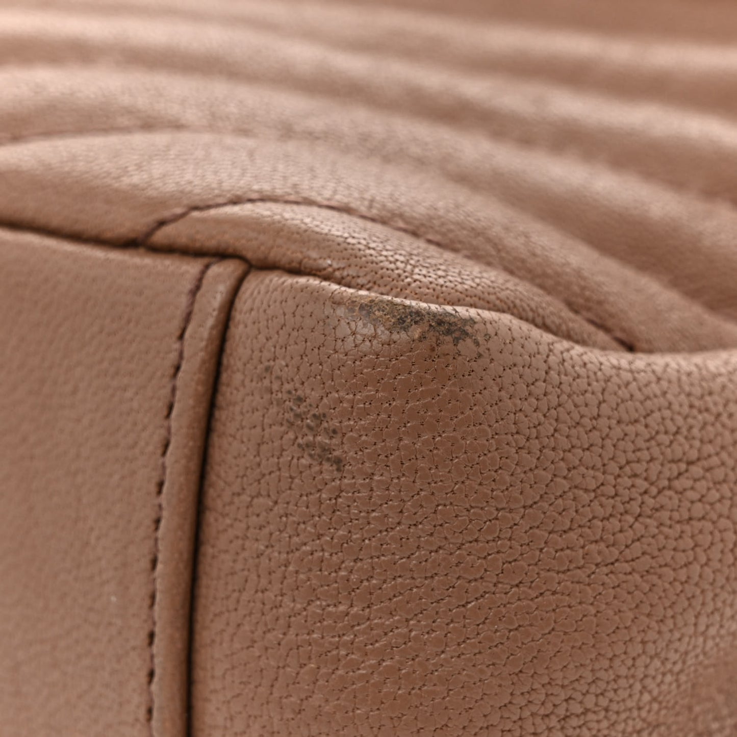 Sheepskin Matelasse Chevron Monogram Medium College Bag Fard