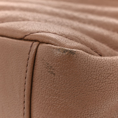 Saint Laurent Sheepskin Matelasse Chevron Monogram Medium College Bag Fard 18 of 19