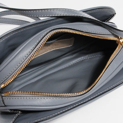 Valentino Garavani Calfskin Logo Go Crossbody Bag Grey 5 of 7