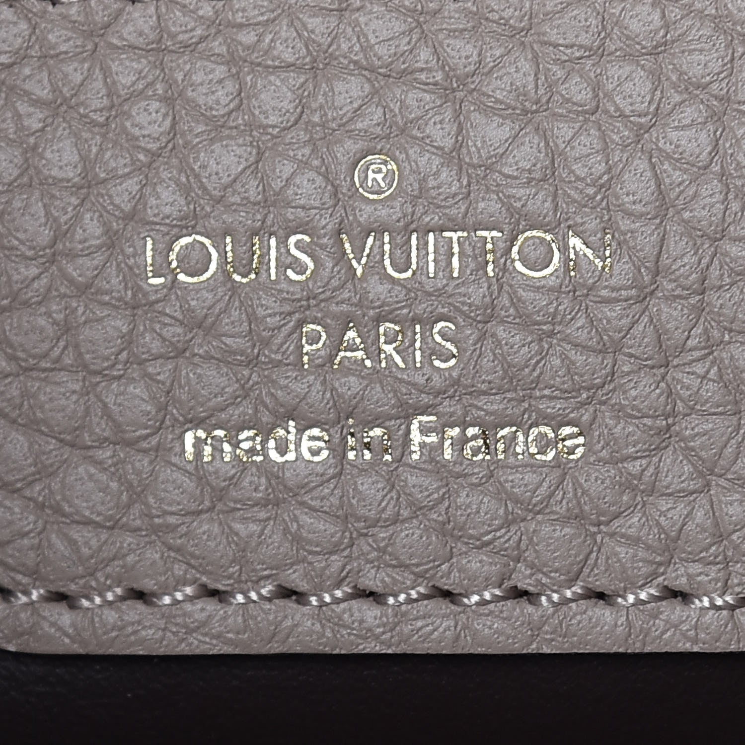 Louis Vuitton Taurillon Capucines PM Galet 9 of 15