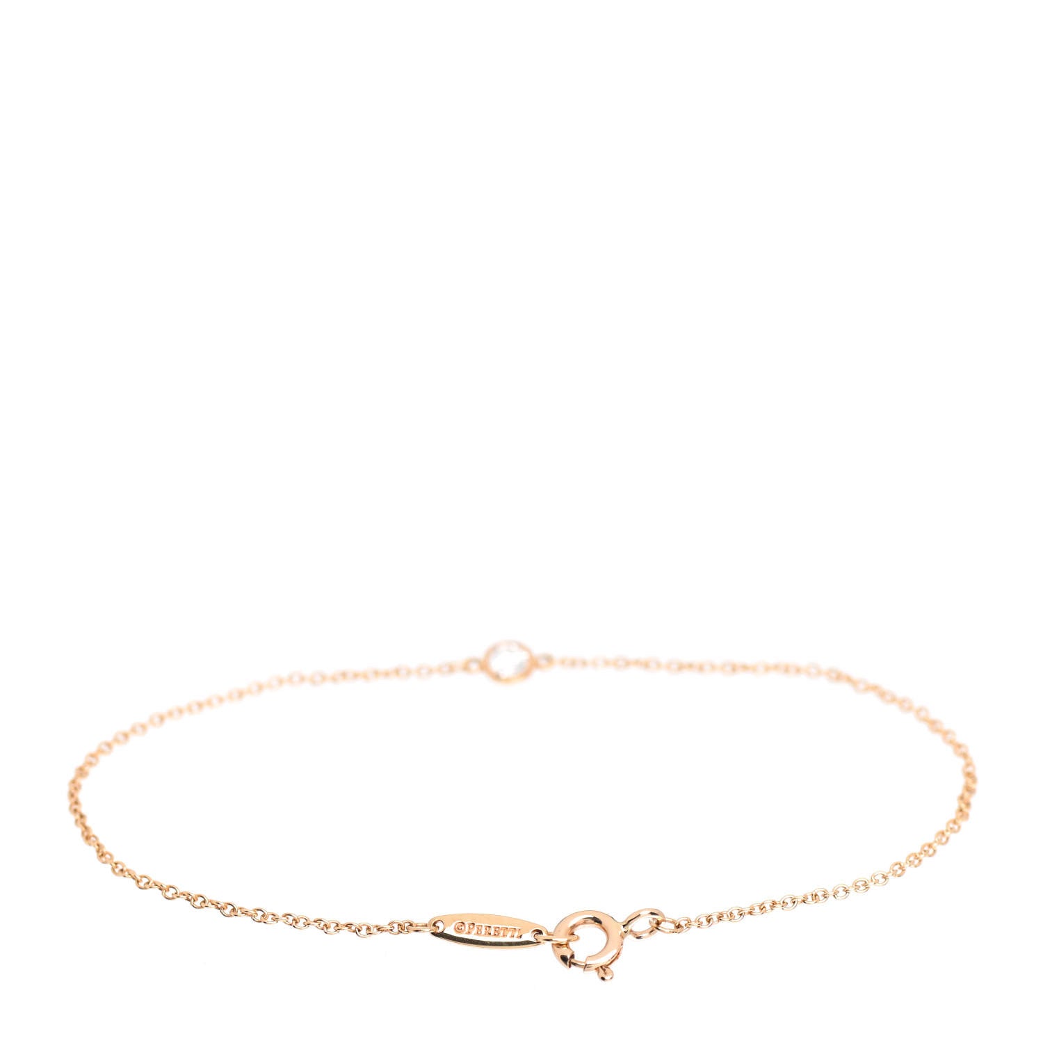 Tiffany 18K Yellow Gold Diamond .08ct Elsa Peretti Diamonds by the Yard Bracelet 3 of 4