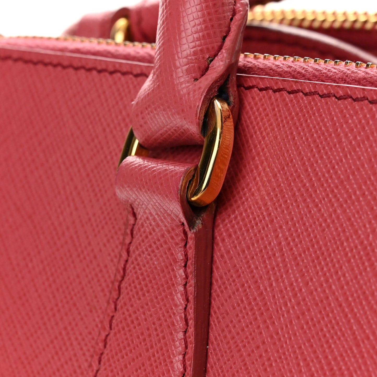 Saffiano Medium Galleria Double Zip Tote Peonia