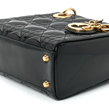 Christian Dior Patent Cannage Mini Lady Dior Black 10 of 10