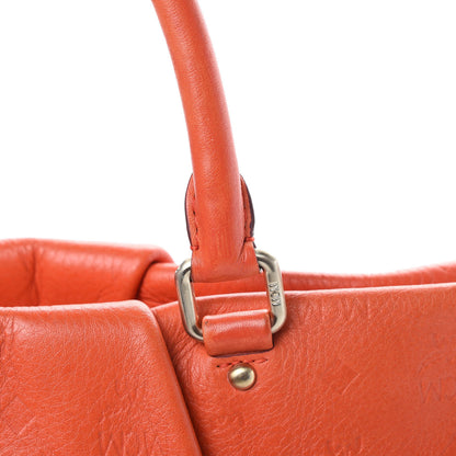 MCM Calfskin Ottomar Monogram Tote Orange 14 of 14