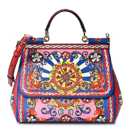 Dolce & Gabbana Dauphine Print Medium Miss Sicily Satchel Multicolor 2 of 11