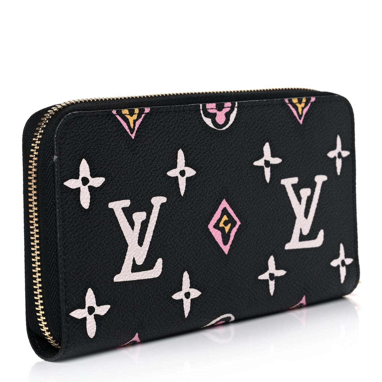 Monogram Giant Wild At Heart Zippy Wallet Black