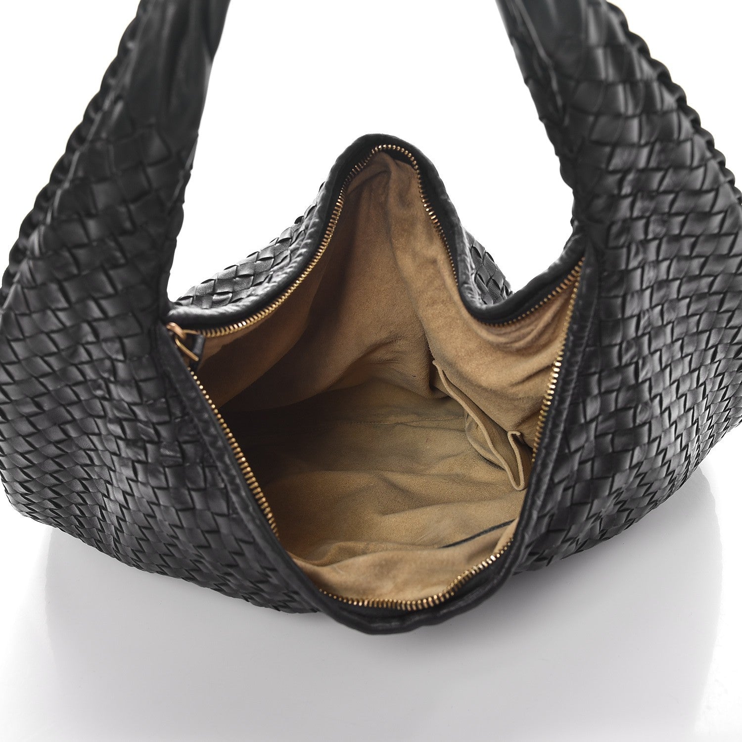 Bottega Veneta Nappa Intrecciato Pleated Large Veneta Hobo Black 5 of 13