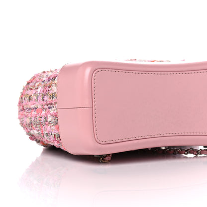 Chanel Tweed Calfskin Quilted Gabrielle Backpack Pink 8 of 14