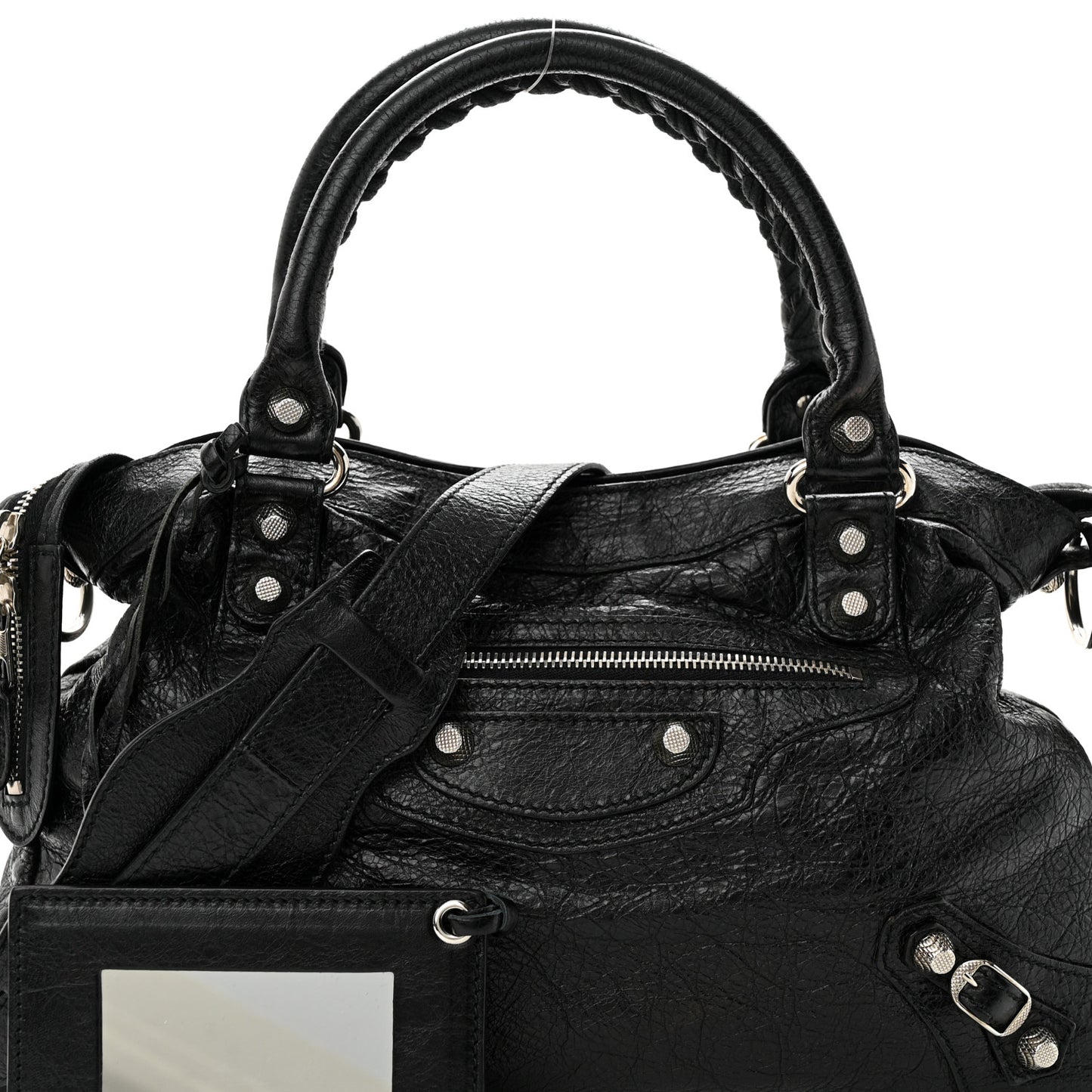 Agneau Giant 12 Silver Hardware Town Black