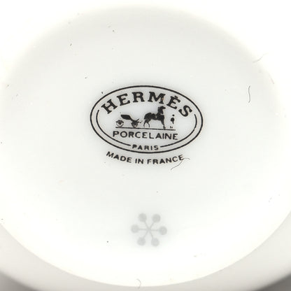 Hermes Porcelain H Deco Small Cups Set of 2 Black 6 of 7