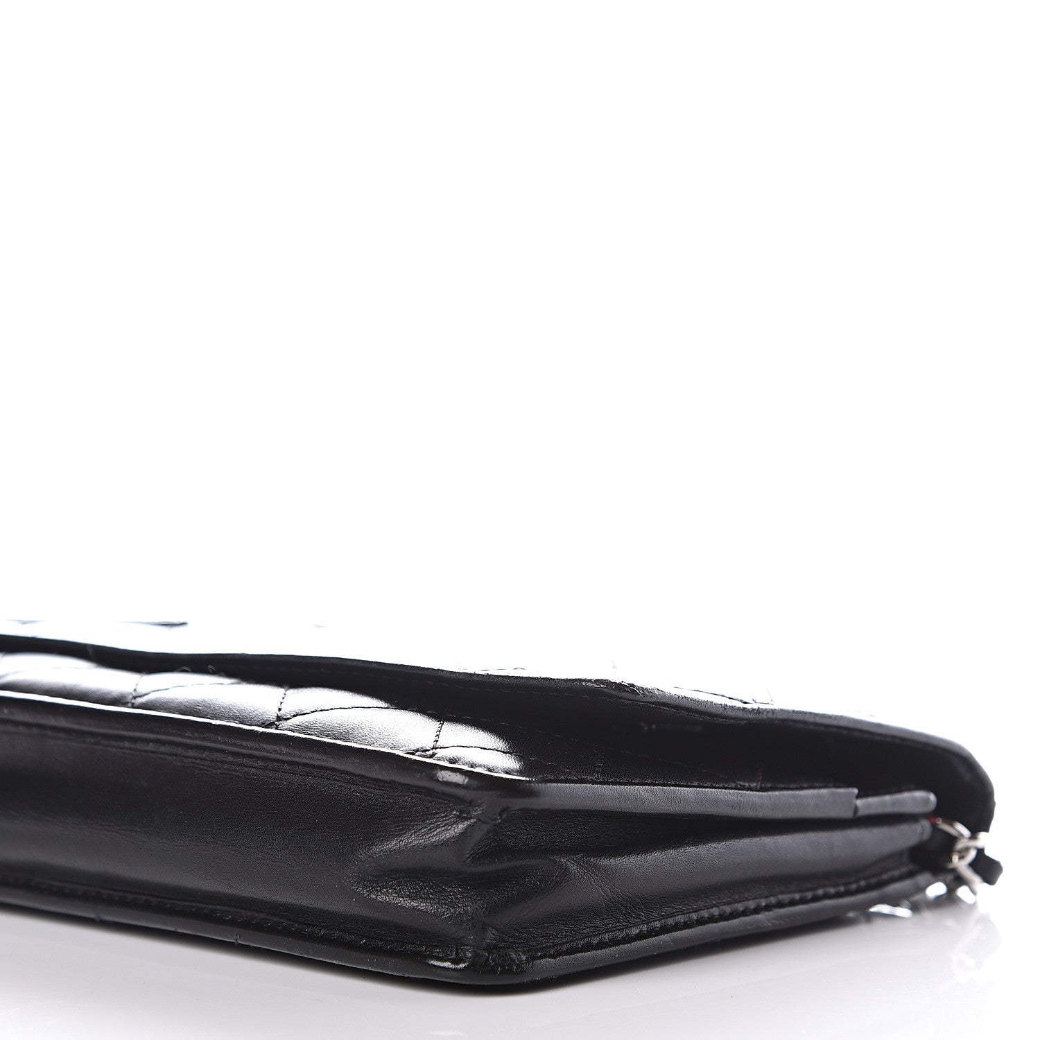Chanel Calfskin Quilted Cambon Wallet On Chain WOC Black 11 of 14