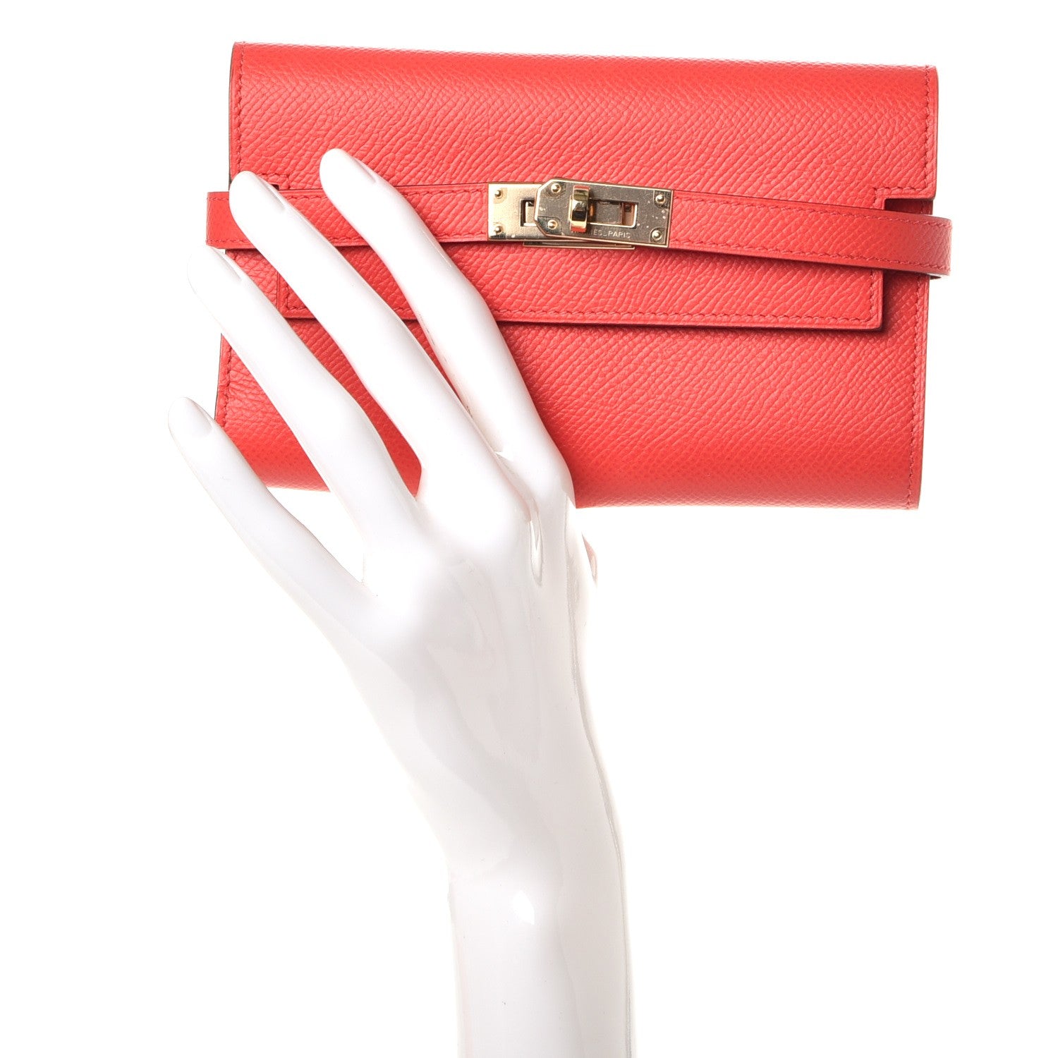 Hermes Epsom Medium Kelly Wallet Rose Jaipur 2 of 8