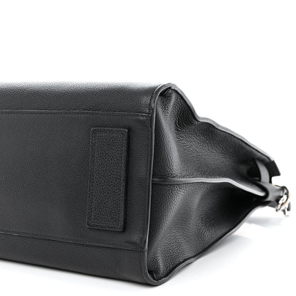 Saint Laurent Grained Calfskin Sac De Jour Souple North South Tote Black 10 of 12