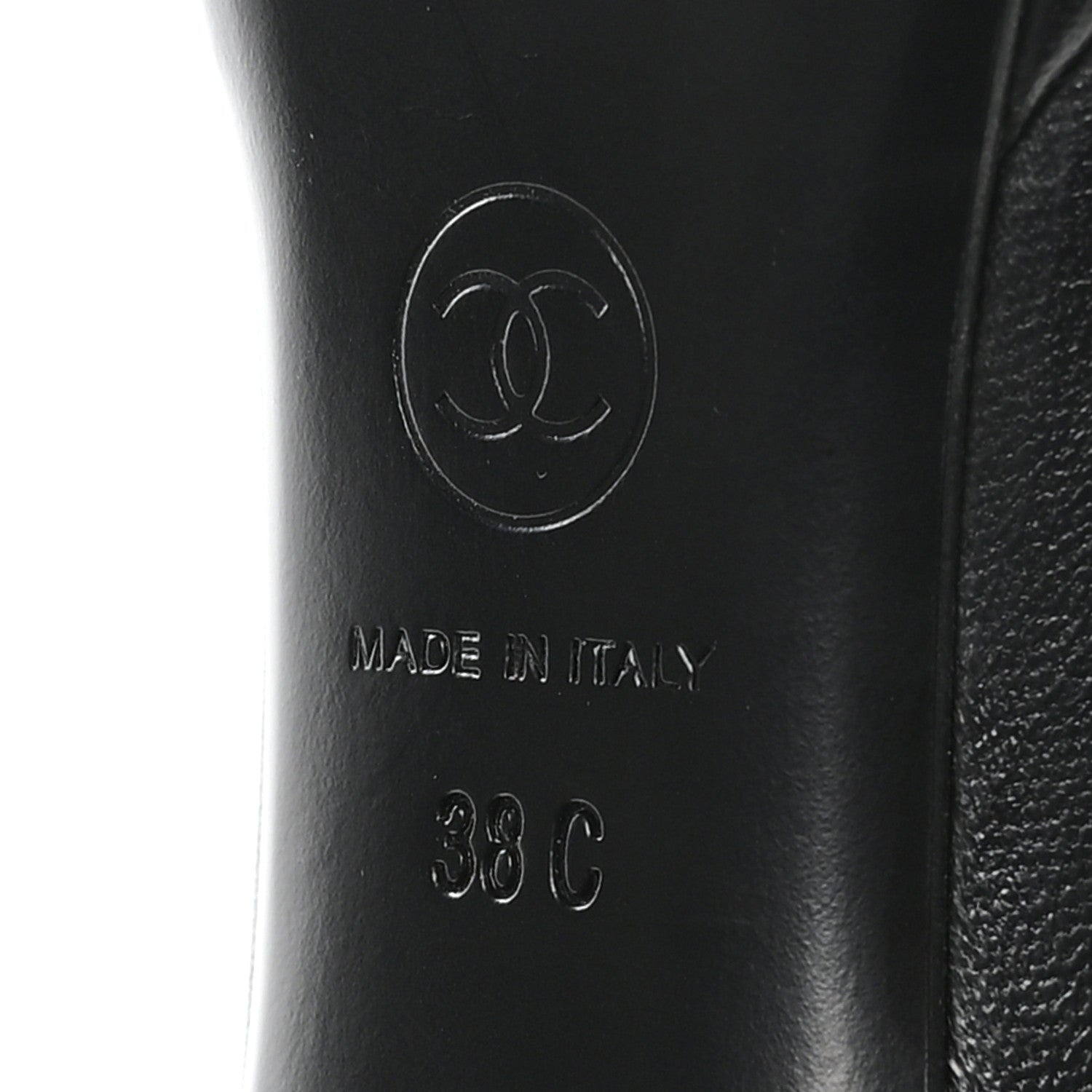 Chanel Nappa CC Platform Sandals 38 Black 7 of 8
