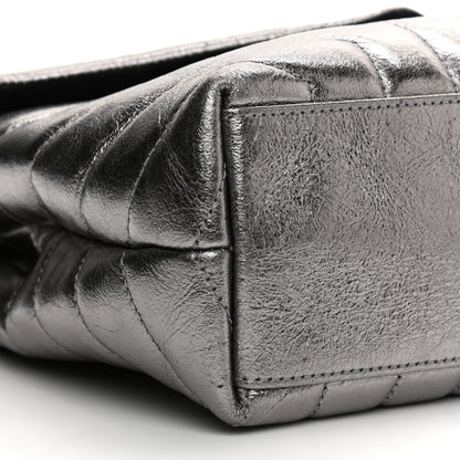 Saint Laurent Y Quilted Monogram Small Loulou Chain Satchel Acciaio 9 of 11