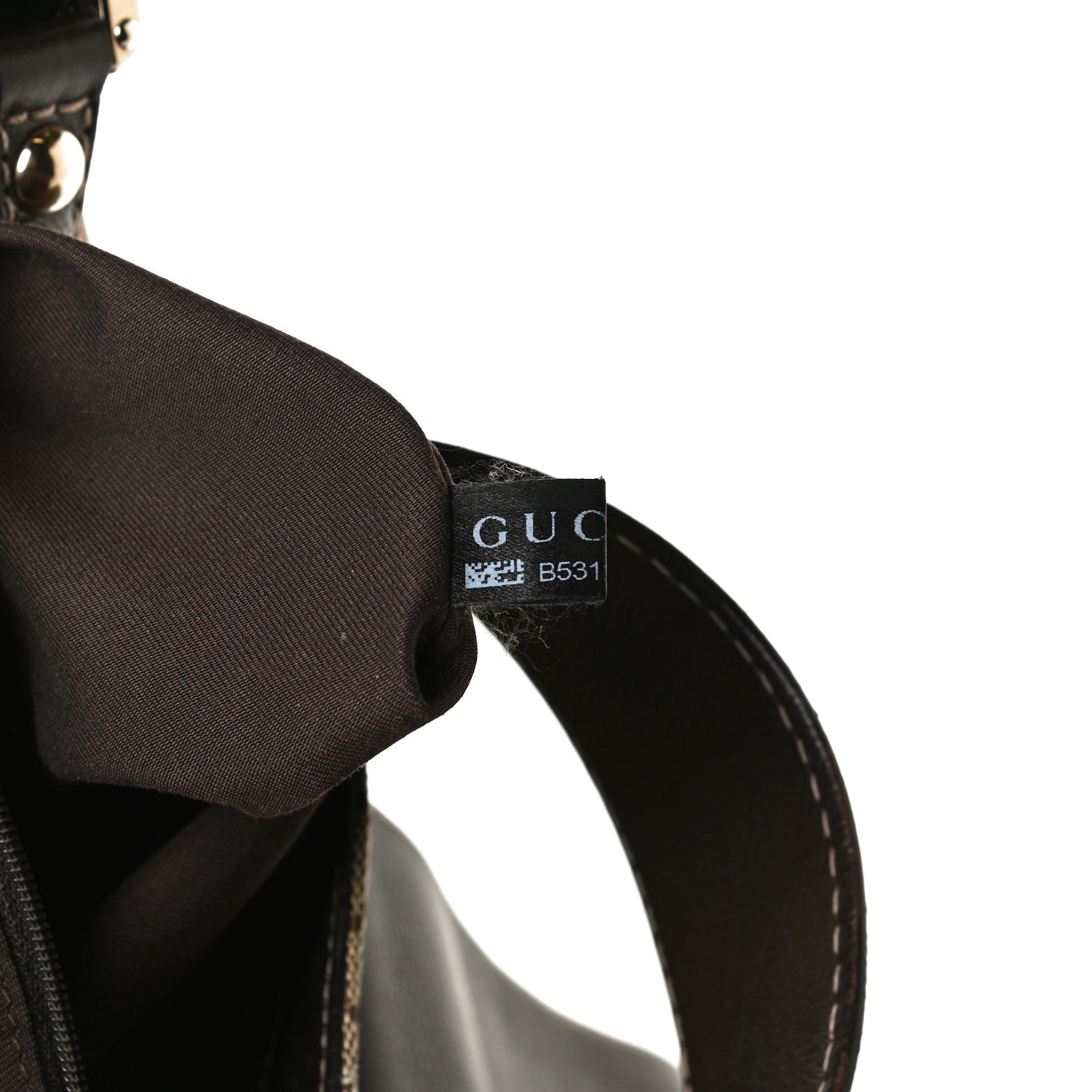Gucci Monogram Large New Ladies Web Hobo Dark Brown 8 of 16
