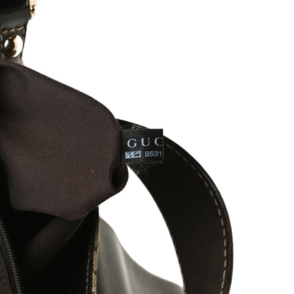 Gucci Monogram Large New Ladies Web Hobo Dark Brown 8 of 16