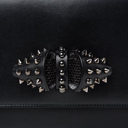 Christian Louboutin Calfskin Small Sweety Charity NV Shoulder Bag Black 7 of 9