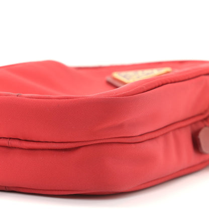 Prada Tessuto Nylon Double Zip Phone Case Crossbody Bag Red 6 of 9