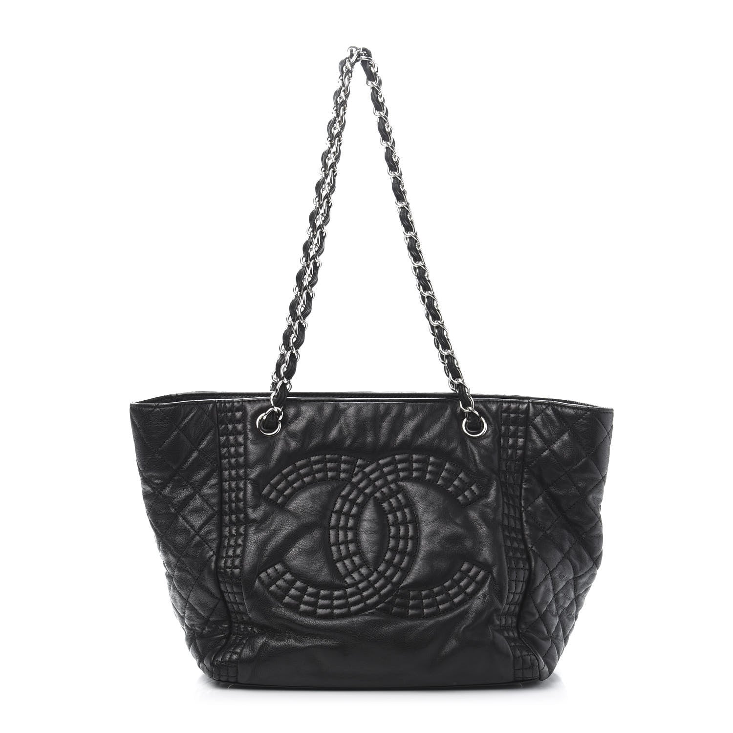 Chanel Calfskin Coco Bengal Tote Black 1 of 13