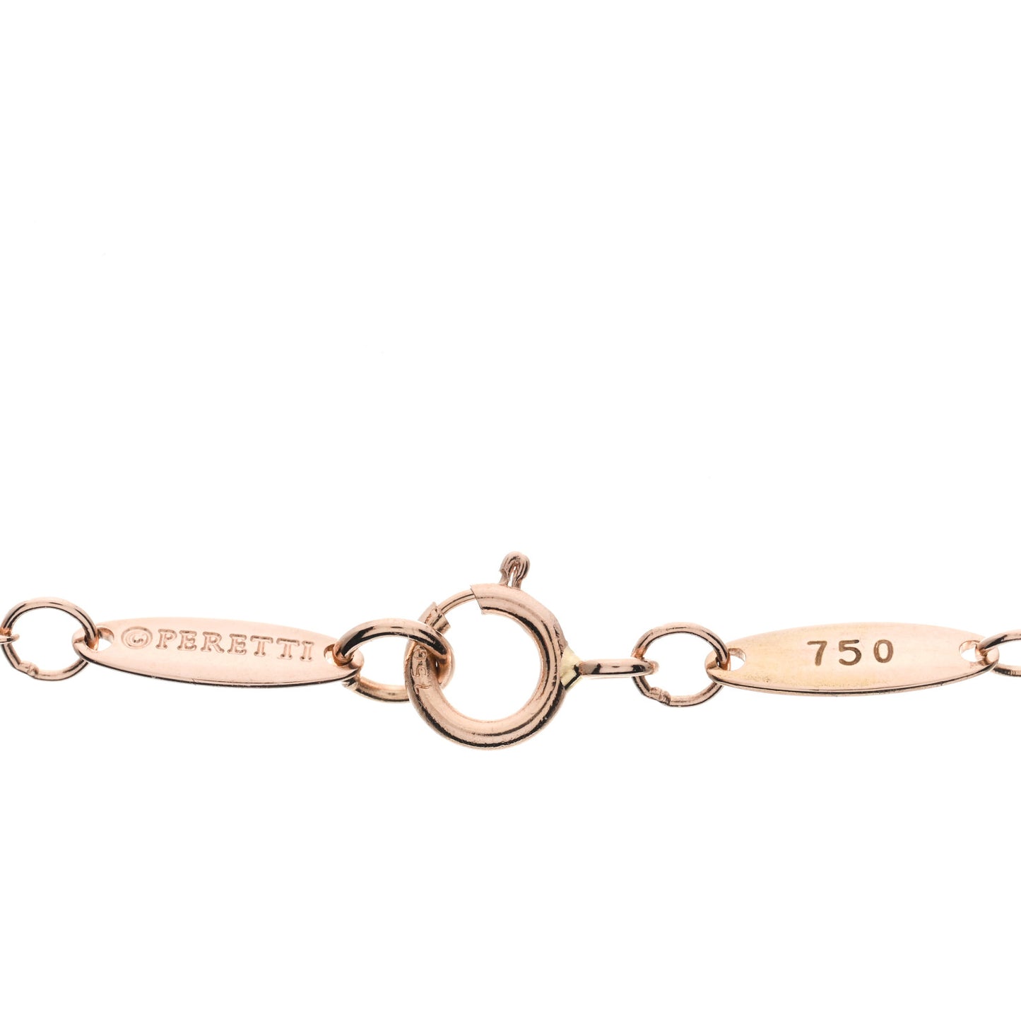 18K Rose Gold Diamond .31ctw Elsa Peretti Diamonds by the Yard Sprinkle Necklace