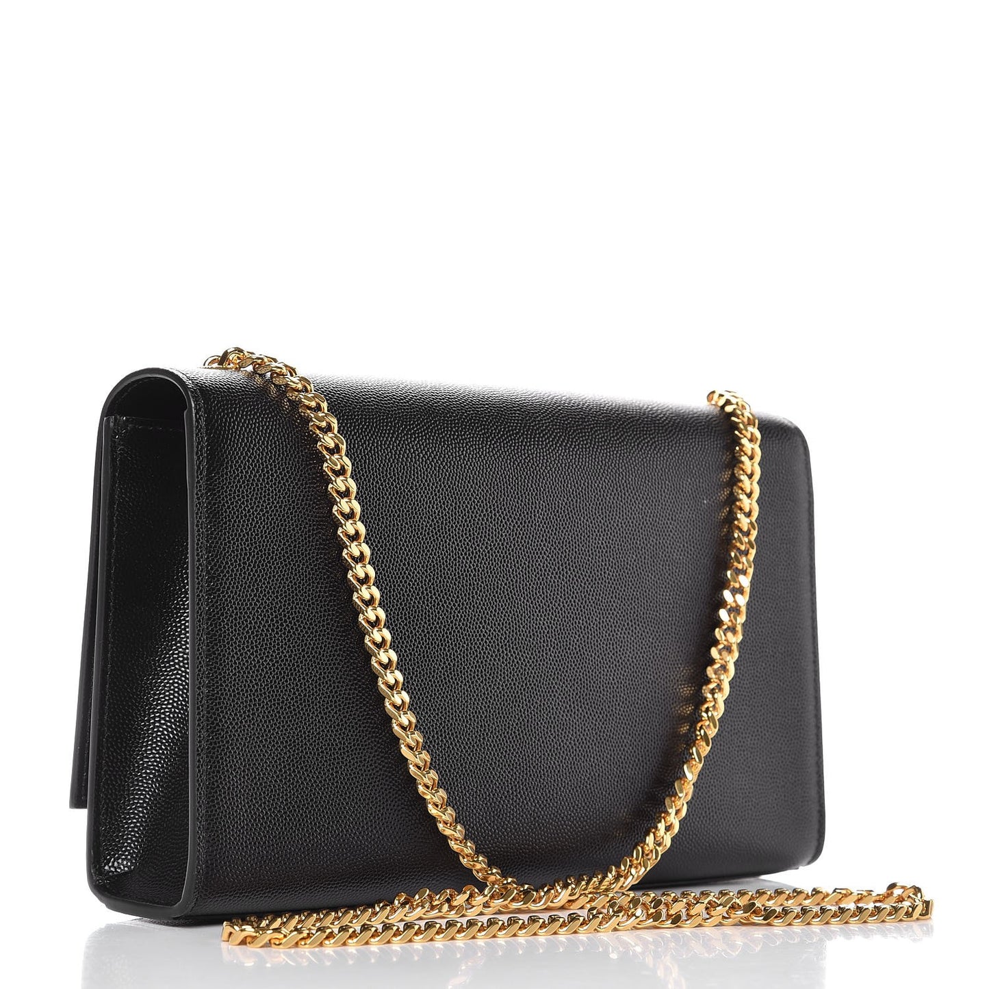 Grain De Poudre Medium Classic Monogram Kate Satchel Black