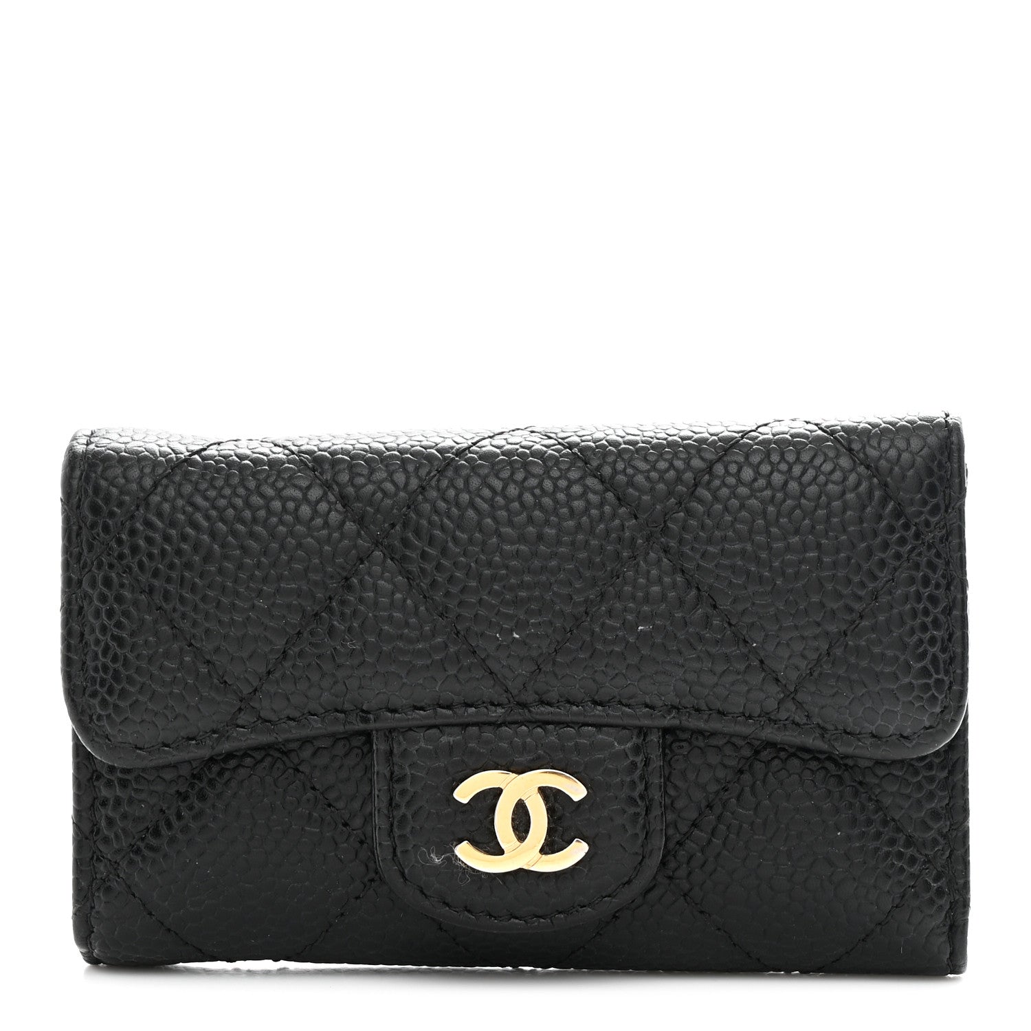 Chanel Caviar Quilted 6 Key Holder Black 1 of 9