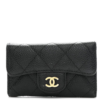 Chanel Caviar Quilted 6 Key Holder Black 1 of 9