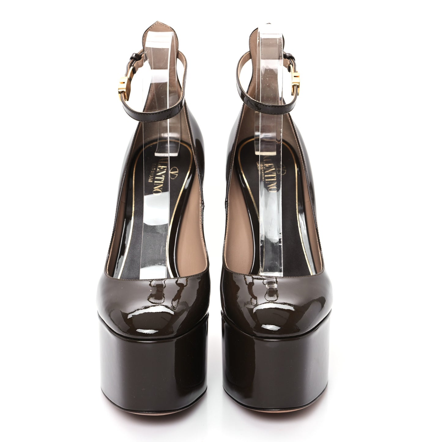 Patent Tan-Go 55/155mm Platform Pumps 37.5 Dark Brown