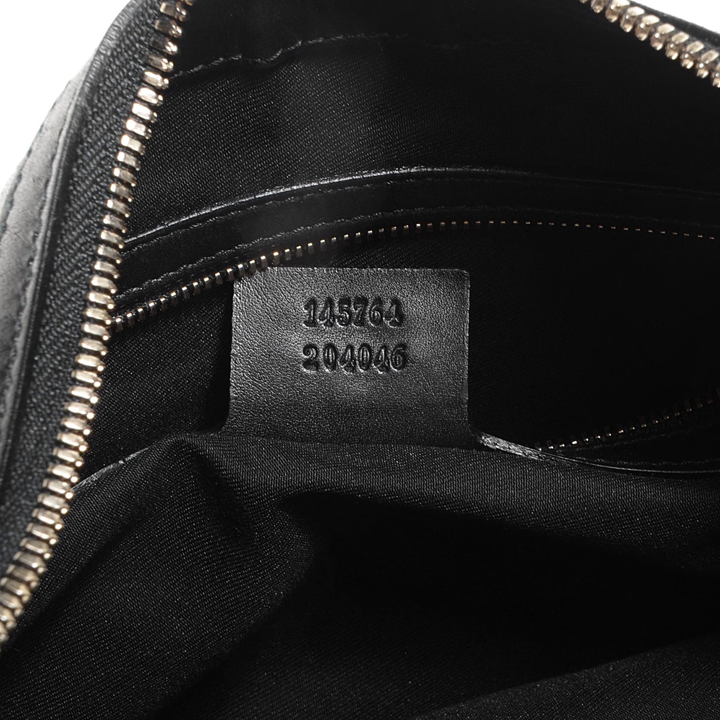 Leather Horsebit Embossed Glam Hobo Black