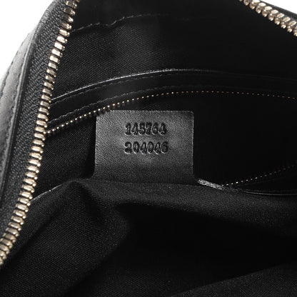 Gucci Leather Horsebit Embossed Glam Hobo Black 7 of 7