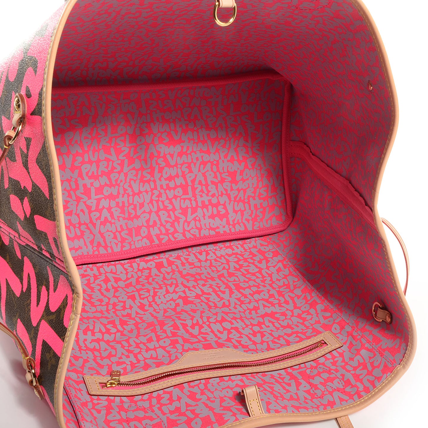 Monogram Graffiti Neverfull GM Fuchsia
