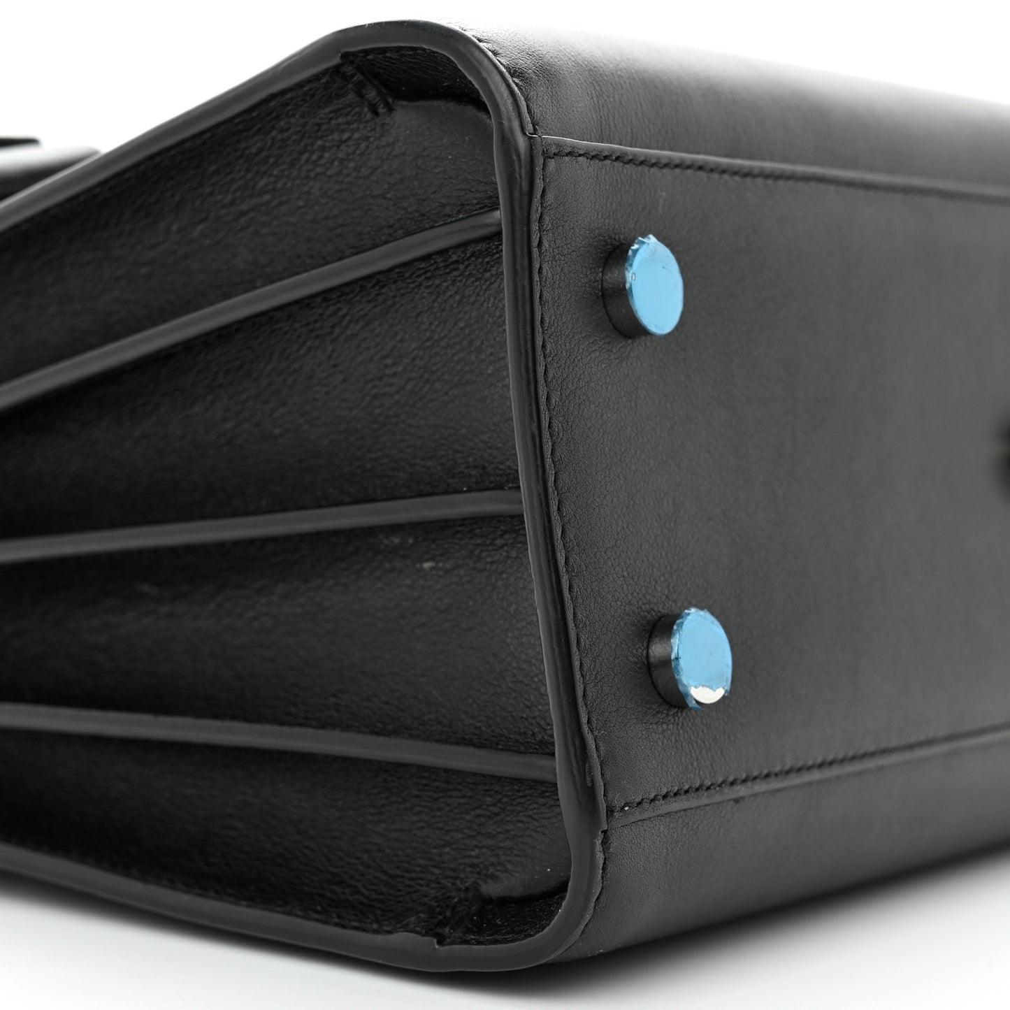 Calfskin Patchwork Baby Sac De Jour Black