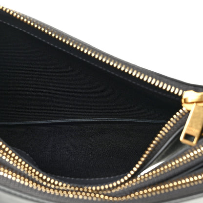 Celine Lambskin Small Trio Crossbody Bag Anthracite 6 of 12