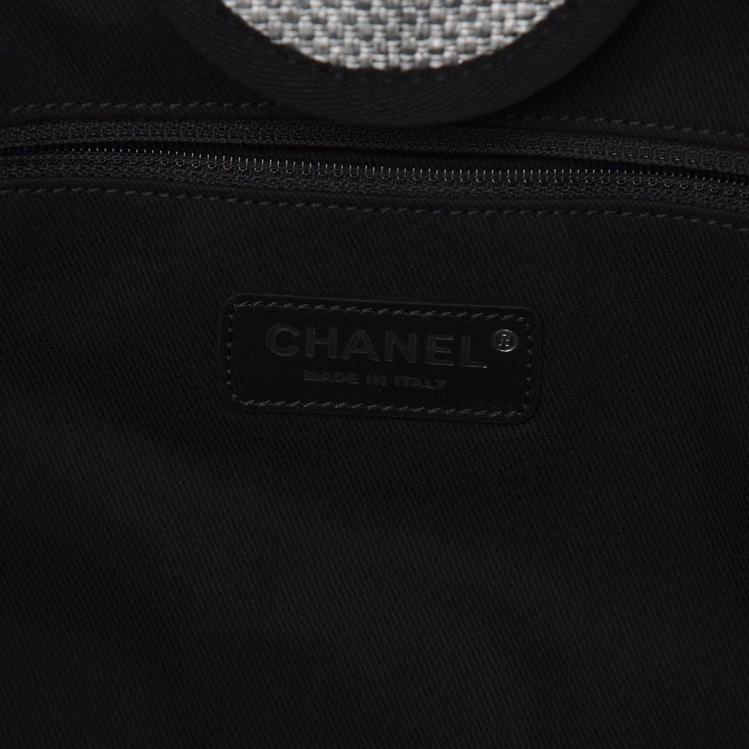 Chanel Canvas Medium Deauville Tote Grey 5 of 9
