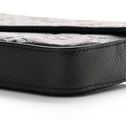 Louis Vuitton Empreinte Pochette Felicie Chain Wallet Black 13 of 15