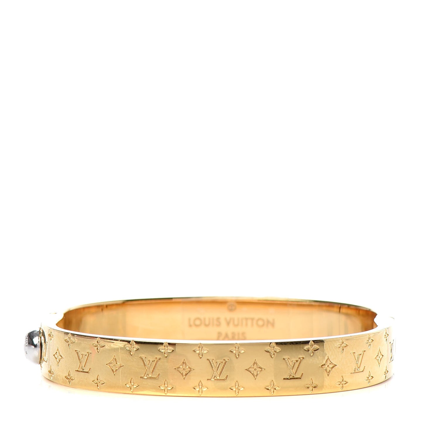 Brass Monogram Nanogram Cuff S Gold