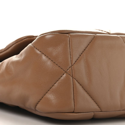 Chanel Lambskin Quilted Medium Chanel 19 Flap Brown 9 of 10