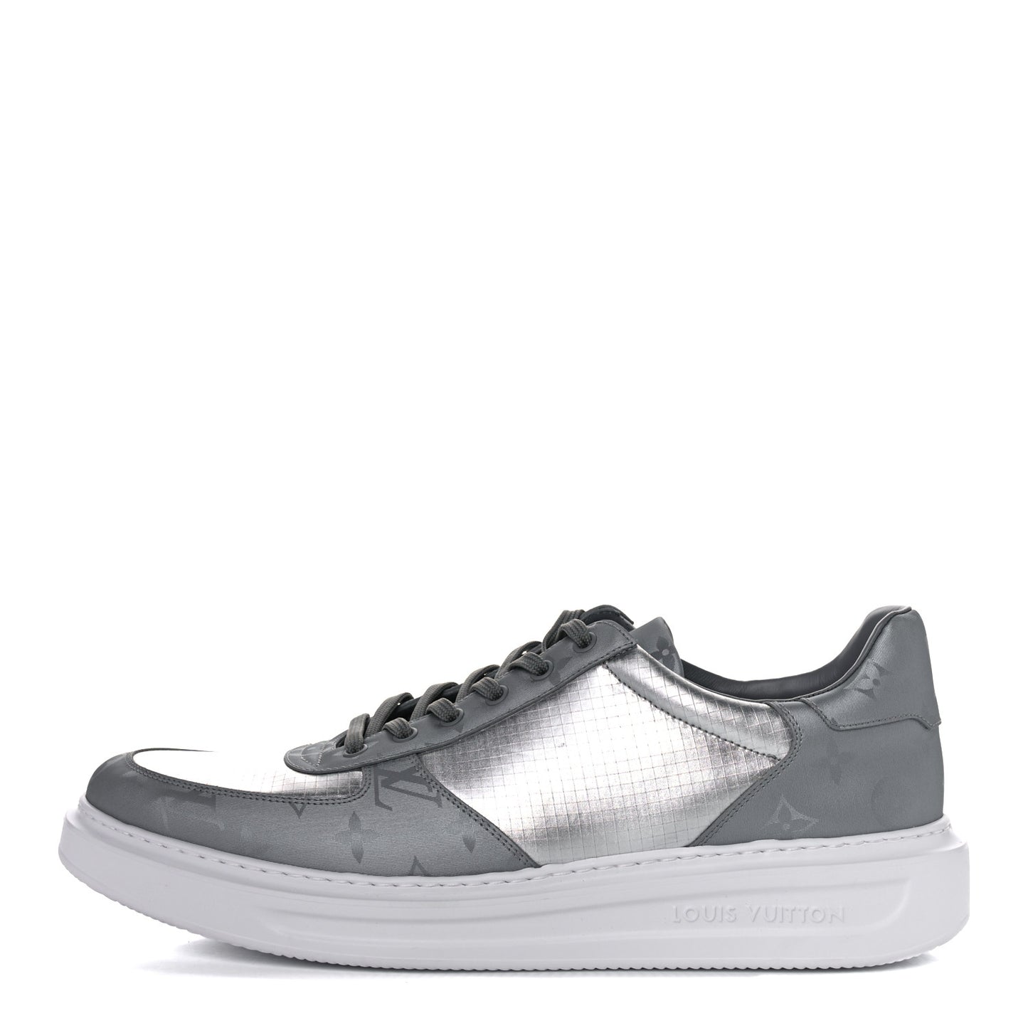 Canvas Monogram Beverly Hills Sneakers 11 Argent