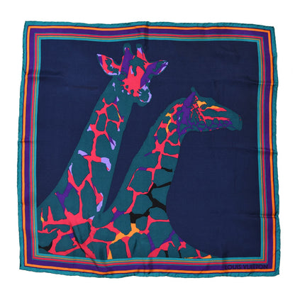 Louis Vuitton Silk Leopard Giraffe Scarf 1 of 3