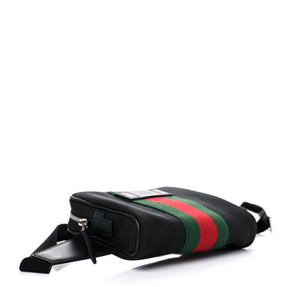 Gucci Canvas Web Slim Belt Bag Black 4 of 11