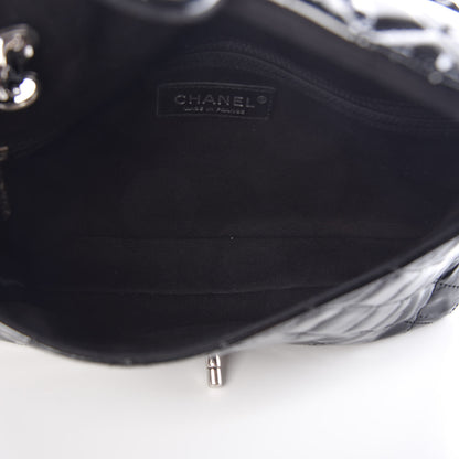 Chanel Patent Net Large La Madrague Tote Black 13 of 16