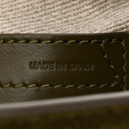 Chloe Suede Calfskin Small Marcie Saddle Bag Deep Olive 7 of 11
