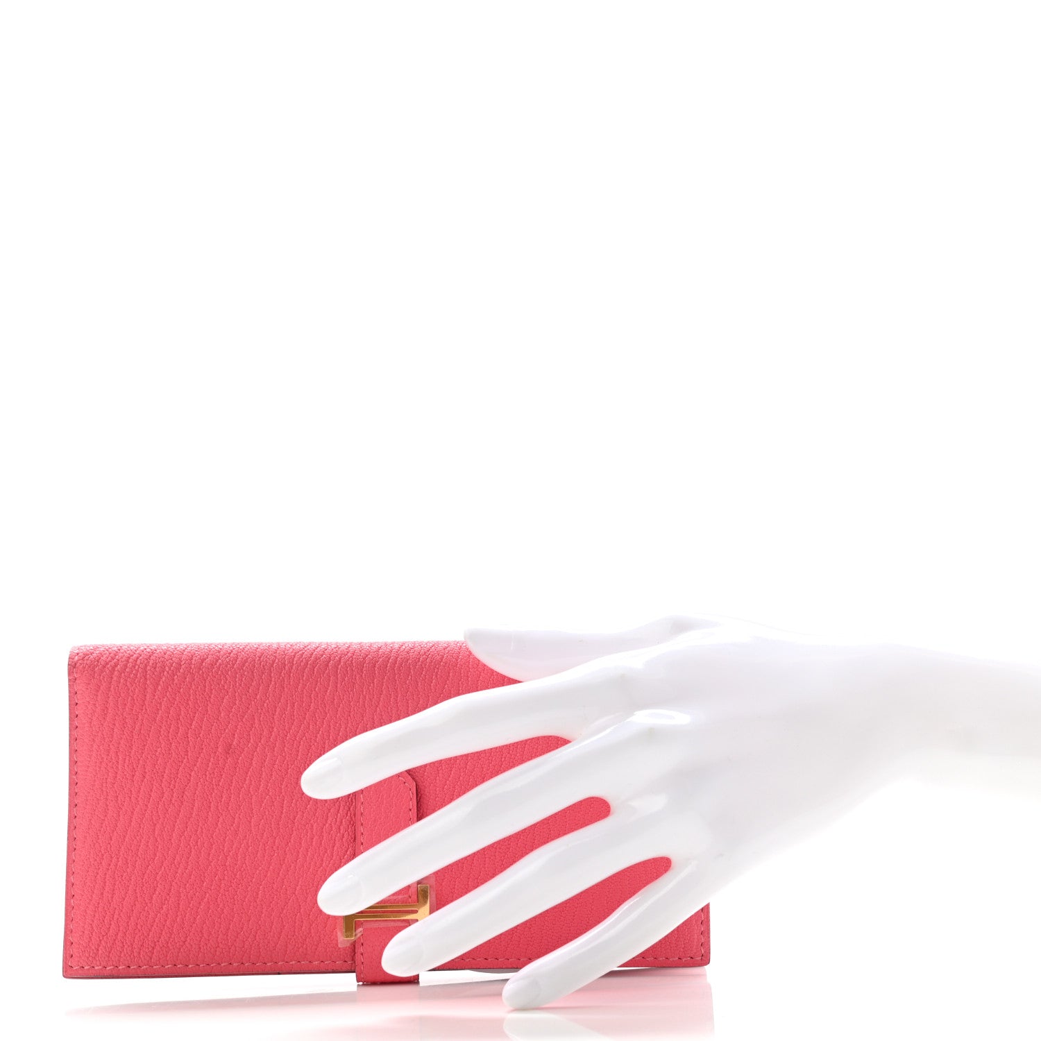 Hermes Chevre Mysore Bearn Gusset Wallet Rose Azalee 2 of 7