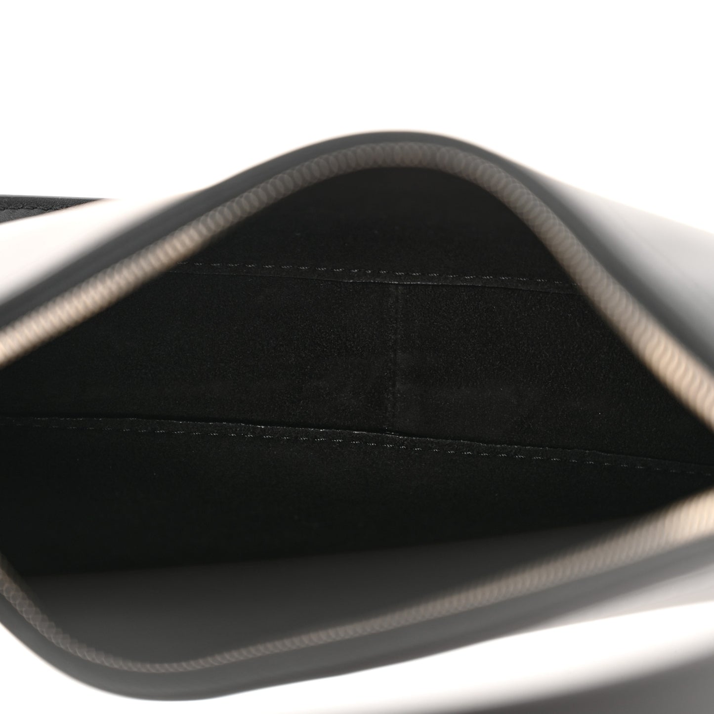 Smooth Calfskin Half Moon Shoulder Bag Black