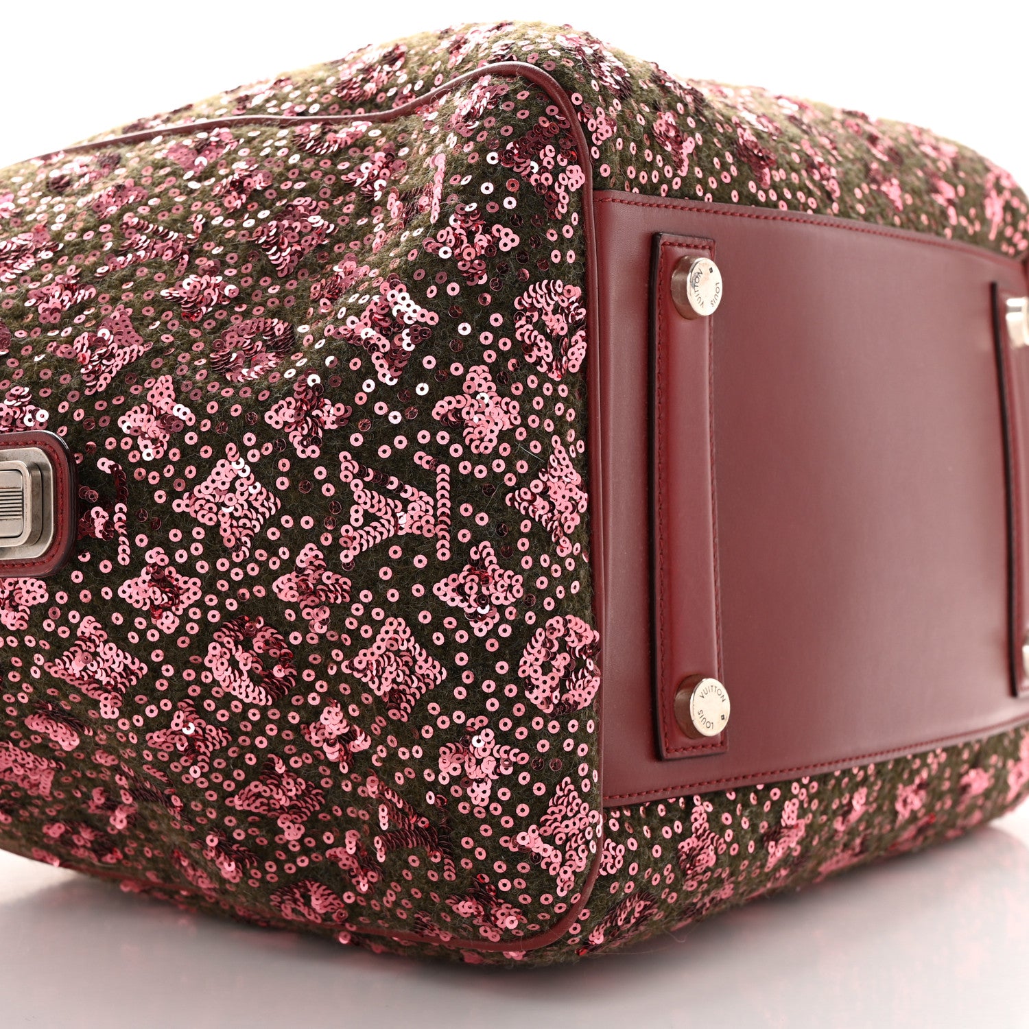 Louis Vuitton Sequin Monogram Sunshine Express North South Burgundy 8 of 10