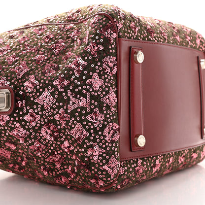 Louis Vuitton Sequin Monogram Sunshine Express North South Burgundy 8 of 10