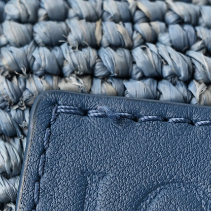 Loewe Raffia Mini Slit Tote Bag Blue 13 of 14